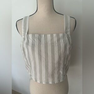 NWT Kensie jeans striped top 100% cotton SZ Large